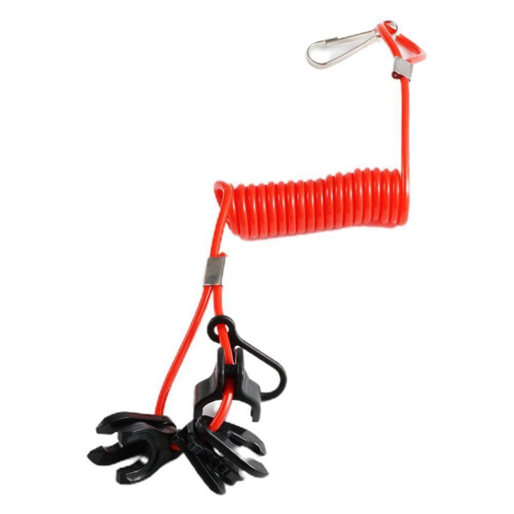 Stretchable Boat Safety Lanyard Kill Switch Red Surfing Spring Rope Boat