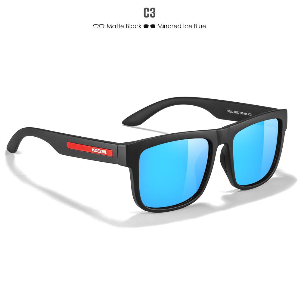 Polarized Sunglasses, Men'S And Women'S Square Sunglasses, Colorful Real Film Sunshades, Outdoor Driving Glasses