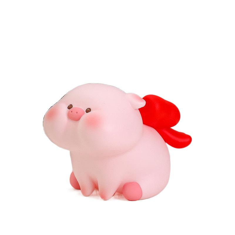 Cartoon Baby Pig Savings Jar with Rubberized Anti-drop Coating, Cute Pig Boi Piggy Bank, for Children's Festival