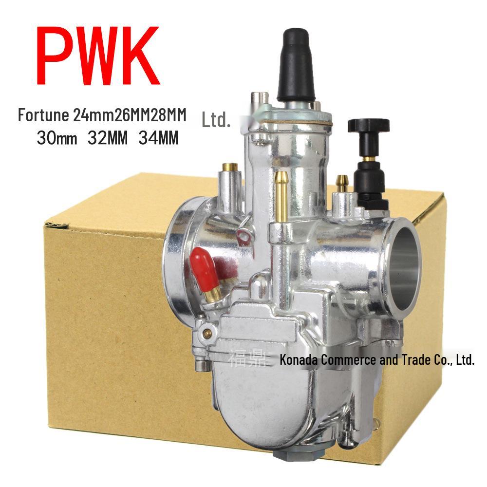 Motorcycle Chrome PWK Carburetor 24-34mm Racing ATV Off-road Upgrade PWK24