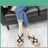 Casual Summer Flat Slides For Women With Rubber Sole And Low Heel For Beach And Travel