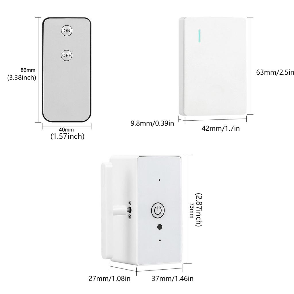 Convenient Remote Light Switches Adhesive Mounting Home Accessory for Busy Professional and Elderly Daily Casual Use