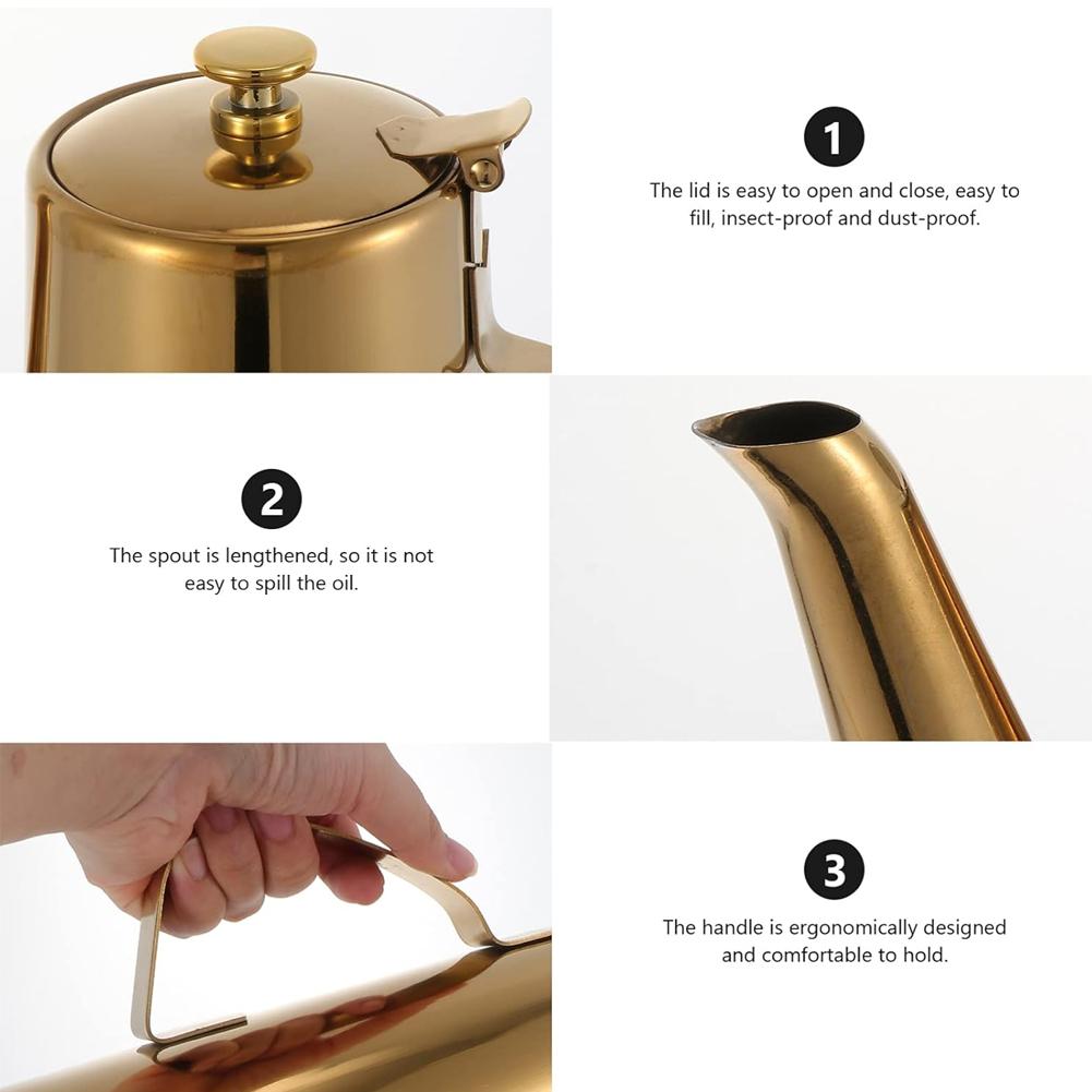Stainless Steel Cold Water Kettle Non- Slip Handle Water Pitcher Large Capacity Water Jug Wide Mouth for Home Office