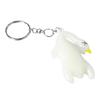 Adorable Duck Car Pendant with Sunlight Activated Color Change Funny Animal Keyring Accessories Hanging Ornament