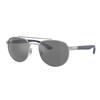 Ray Ban Grau Verspiegelt Silber Pilot Unisex Sonnenbrille Rb3736 003 6g 56