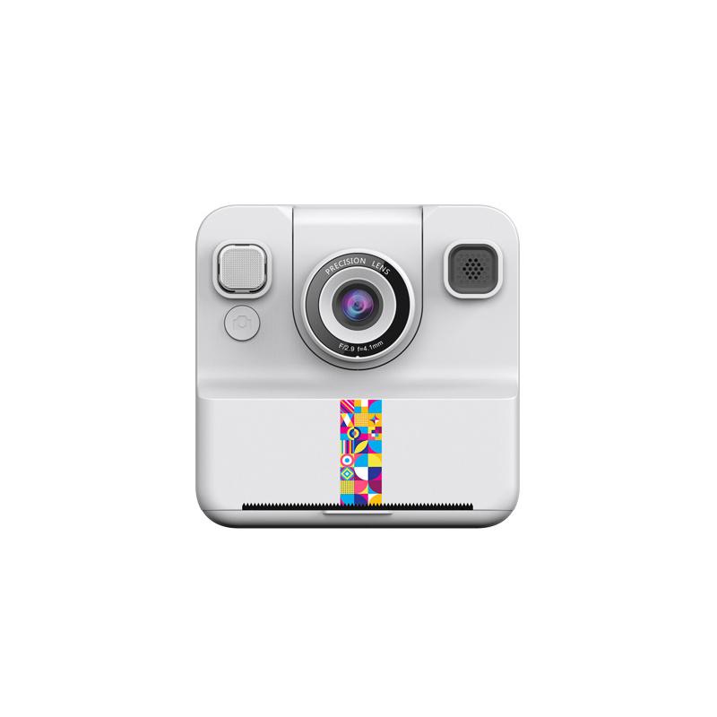 Instant Camera 2.4inch IPS Screen Children Digital Camera with Print Paper Selfie Printing Camera for 3-12 Year Old Girls & Boys