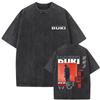 Washed Vintage Rapper Duki ADA Tour  T Shirt Mens Hip Hop Oversized Short Sleeve Tshirt Men Fashion High Quality Streetwear