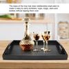 Large Wood Serving Tea Water Drinks Tray Wooden Breakfast Tea Serving Tray With Handle #3