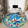 1pc Sonic Rings Office Round Area Rug,Bedroom Living Room Home Decor, Room Deco A1016138