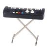 Miniatur Elektronische Orgel Modell Mini Größe 7cm/2.8in Natürliches Harzmaterial Bemalte Oberfläche Musikalisches Ornament