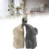Of Pair A Beige Grey Elephants Animal Handicrafts Living Room Decoration Gift