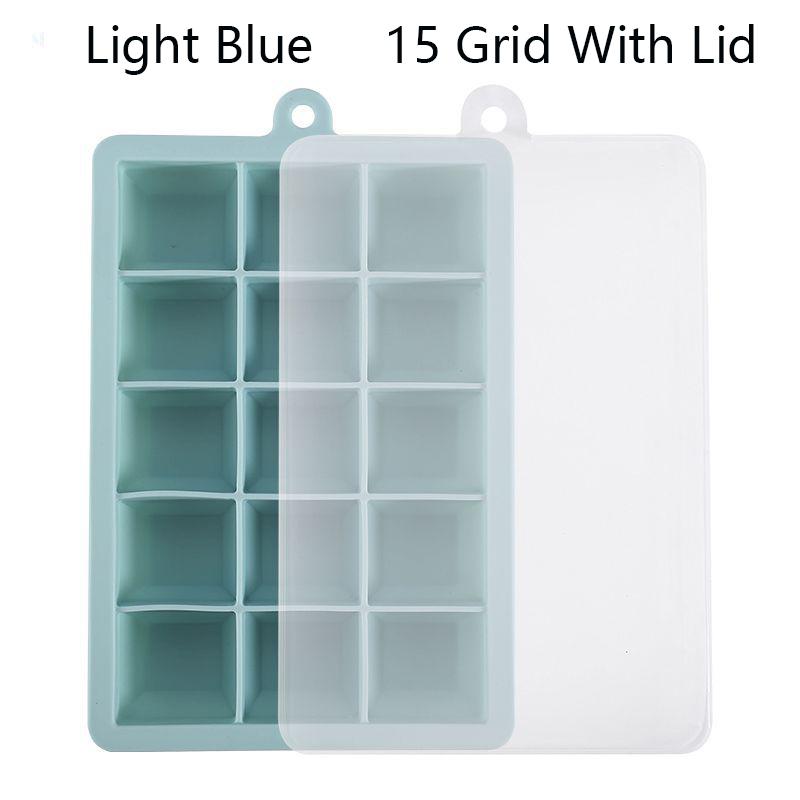 24 Grids Ice Tray Mold Food Grade Silicone Ice Tray with Lid Ice Cube Mold Drinks Whiskey Cocktails Tools Ice Mold Trays Lids