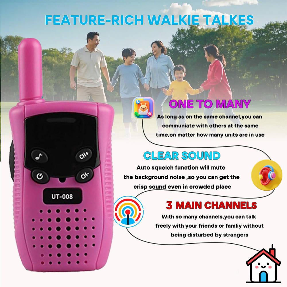New Mini Walkie Talkie Children Handheld Transceiver Long Range Portable Walkie-Talkie Kid Two Way Radio Boy Girl Birthday Gifts