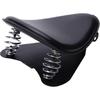 Motorcycle Seat Cushion Driver Solo Seats with Spring Bracket PU Leather Compatible with Harley Honda Yamaha Kawasaki Sportster