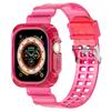 Soft Silicone Watchband Adjustable Watch Band Strap Repalcement for iOS Watch Ultra 49mm Smartwatch Comfortable