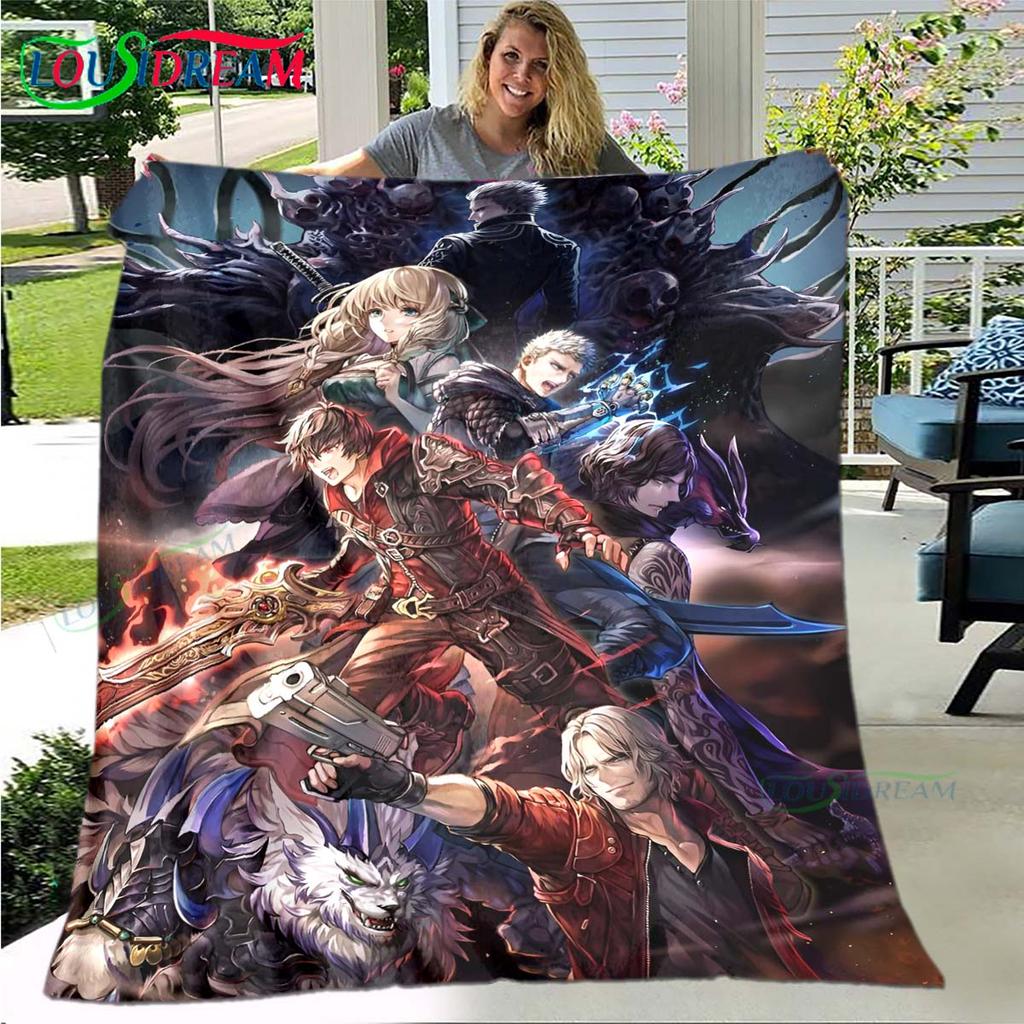 Fashion D-Devil May Cry Tapestry Game Poster Four Seasons Blanket Sofa Cover Travel Bed Plush Blanket Office Break Blanket Gift