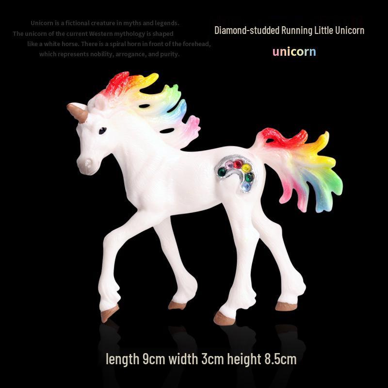 European Mythical Pegasus Unicorn Toy Model: Elf, Mythical Creature, Magic Beast 
