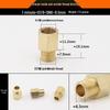 Copper Reducing Threaded Coupling Adapter for Male/Female: 1/2", 3/8", 1/4", 1/8" Connector