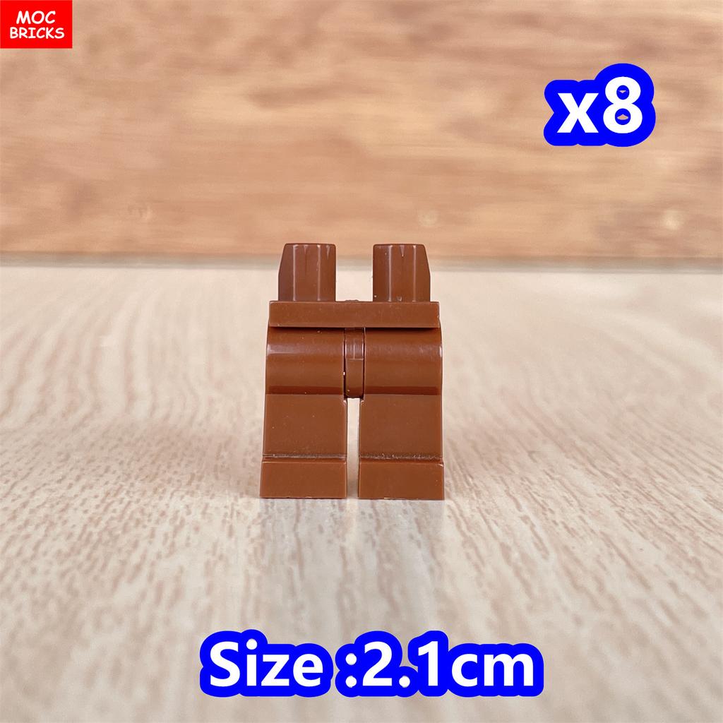 8pcs/lot MOC Bricks Blank Pants Legs Body Wear Figure Accessory Assembled Building Blocks Toy Kids Plastic Dolls