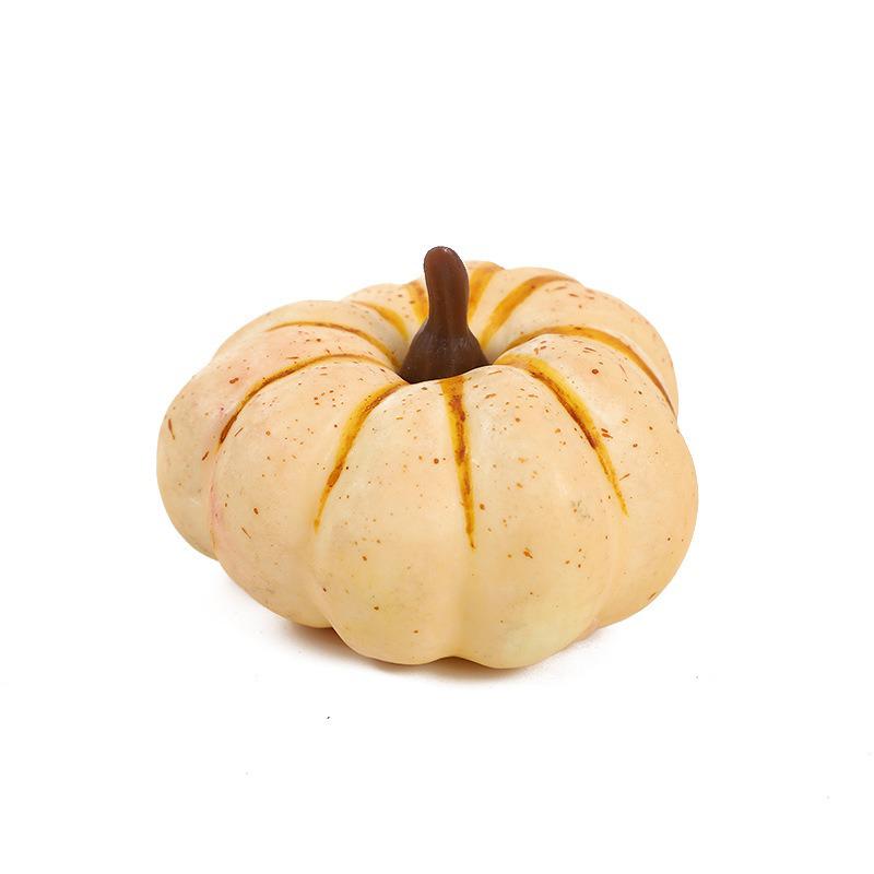 Colorful Crooked Orange Pumpkin Model for Autumn and Christmas Window Display
