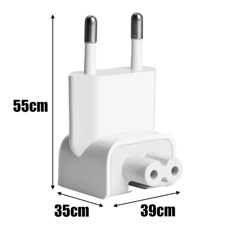 5/1PCS EU Plug Converter Travel Charger Adapter Wall Outlet Connector Duck Head for MacBook Mac Pro MagSafe iPad Tablet Charge