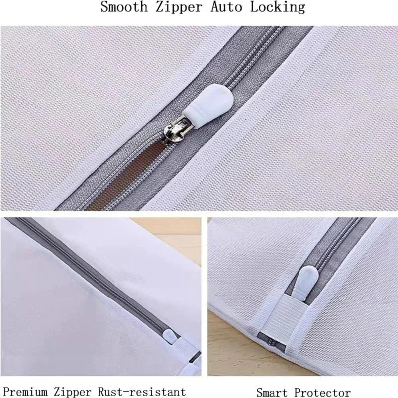 1/3/5/10 STÜCKE Reißverschluss Netz Wäschebeutel Verdicktes Feines Netz Wäschekorb Netzbeutel für Waschmaschine Unterwäsche BH Beutel