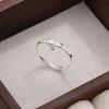 Bow Love Ring Women's Simple Small Fresh and Fashionable Plain Ring Open Ring Jewelry Gift