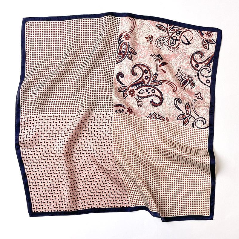 Spring Summer Thin Breathable TOP Quality Versatile 100% Silk Women Scarf  Fashion Trips Decorative Square Ladies Neck Scarf