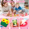 Pädagogisches Montessori Busy Board für Kleinkinder Sensorisches Aktivitätsspielzeug Feinmotorik Entwicklung Reise Lern Geschenk Polyester
