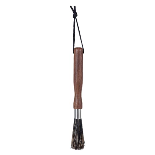 IMEEA Coffee Mill Brush, Cleaning Brush, Kitchen Brush, Espresso Brush, Cleaning Brush, Stiff Bristles, Wood Handle, Walnut Wood