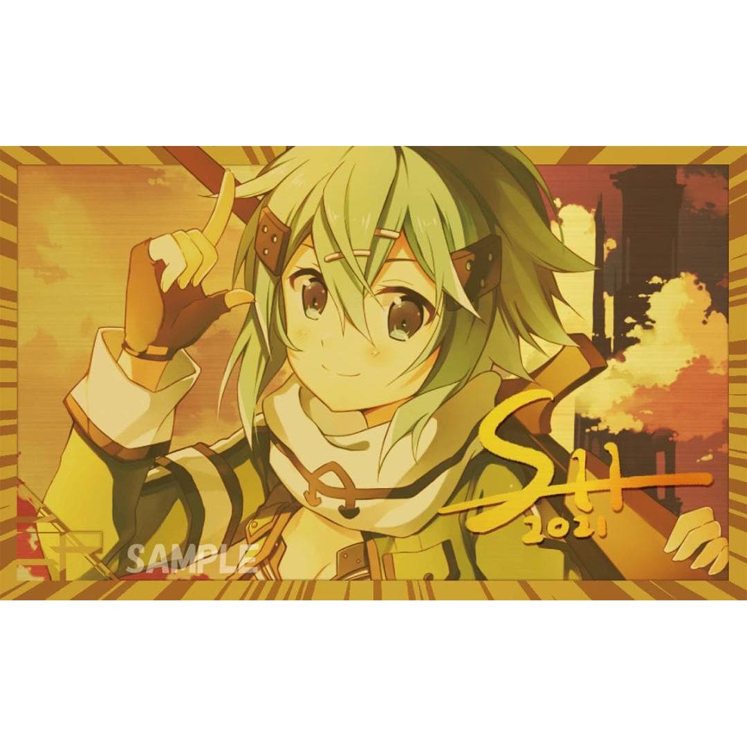 Goddess of Chaos Shining Playmat Sinon Gold SAO Sword Art Online
