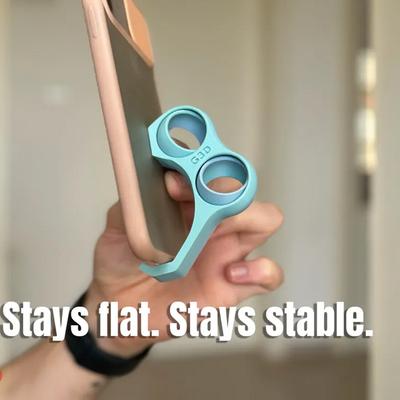 Ergonomic Phone Grip | 3D Printed Stress Relief Device, Universal Mobile Phone Stand, Desktop Decor, Portable, Relieves Hand Fatigue