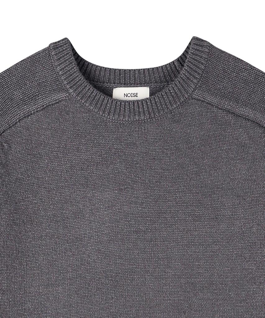 NOISE Essential Round Crop Knit - Gray