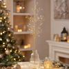 Christmas Tree Decorative Branch Pick Drop Shape Ornament for Holiday Scene Decor