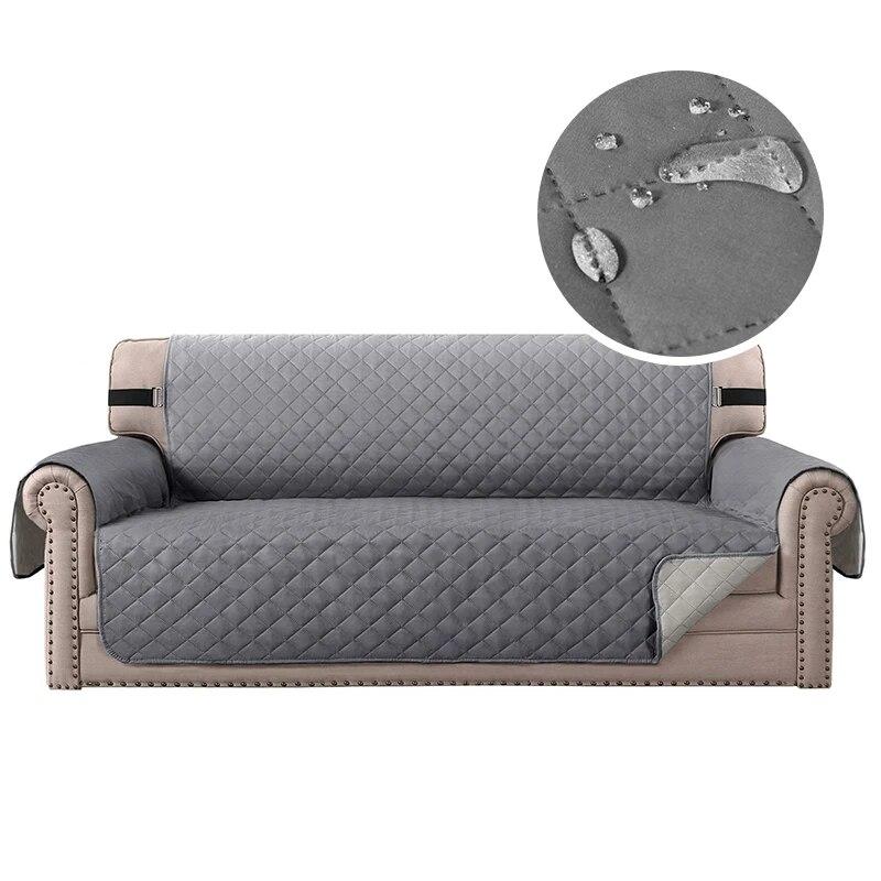 Waterproof Plaid Sofa Cover Anti-Slip Sofa Mat Kids Covers Folding Living Room Easy To Clean Sofas Slipcover For 1/2/3/4 Seater