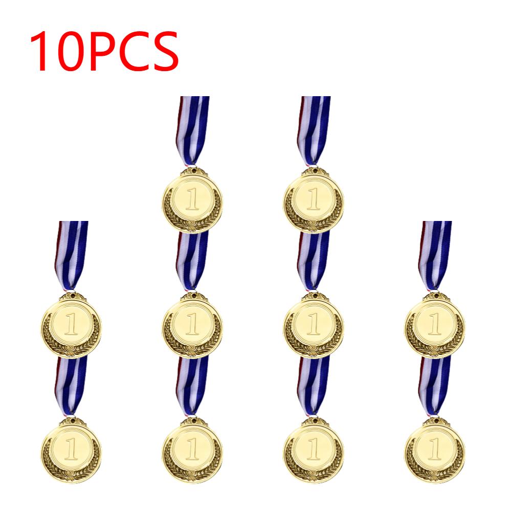 10-1PCS Gold Silver Bronze Metal Award Winners Medals Sports Day Competitions Awards Medal Adults Kids Outdoor Games Souvenir