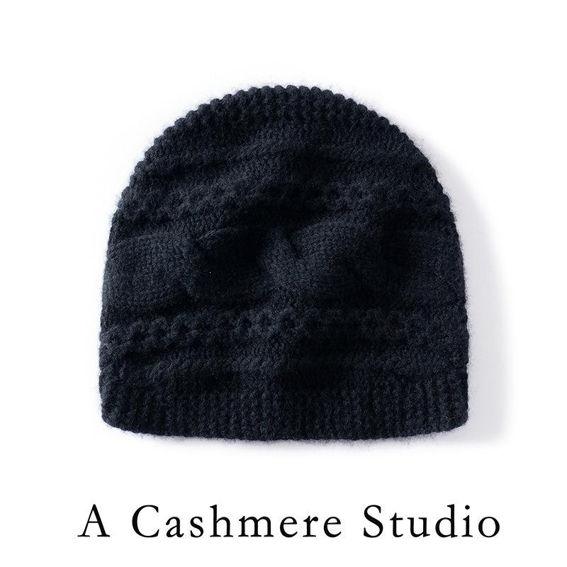 Autumn and Winter New Cashmere Hat Soft, Comfortable and Warm Knitted Wool Hat, Ear Protector, Headgear, Twisted and Thickened