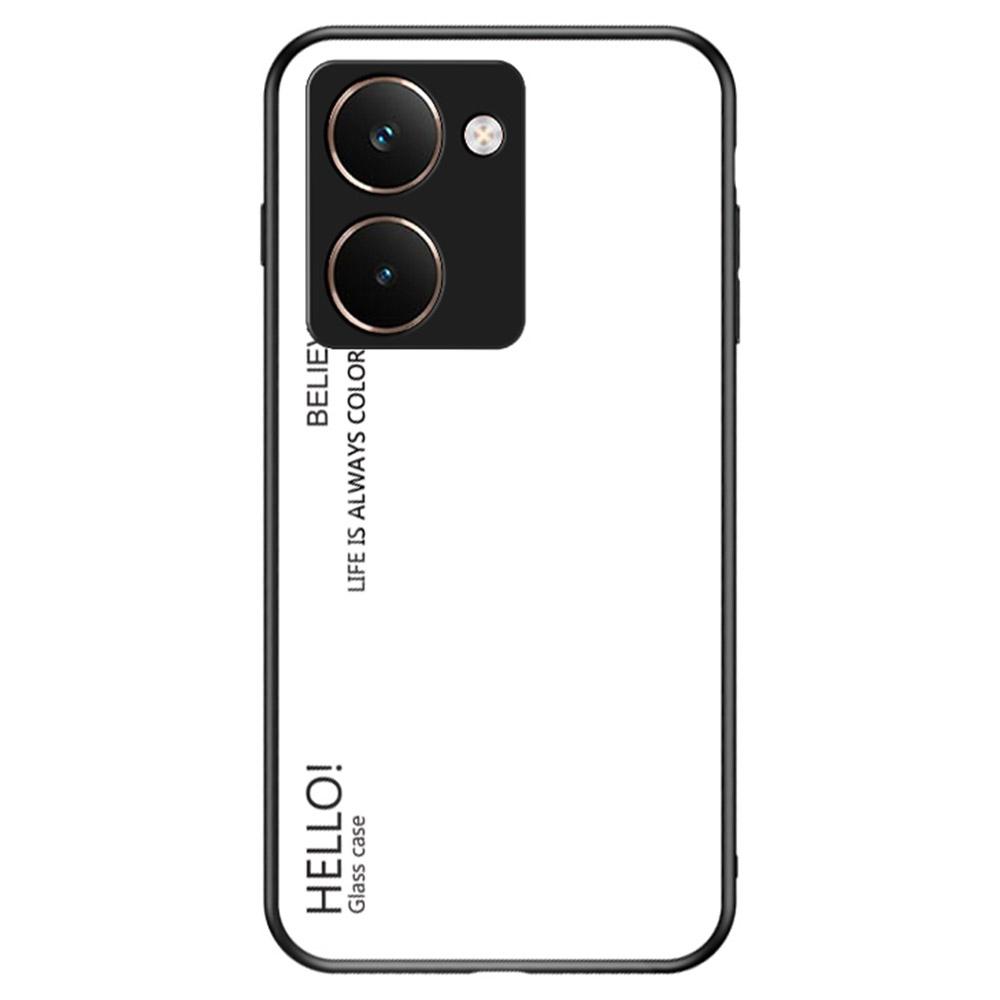 

Для Realme P3 Ultra 5G Чехол Защита от царапин Закаленное стекло+ПК+ТПУ Чехол для телефона White