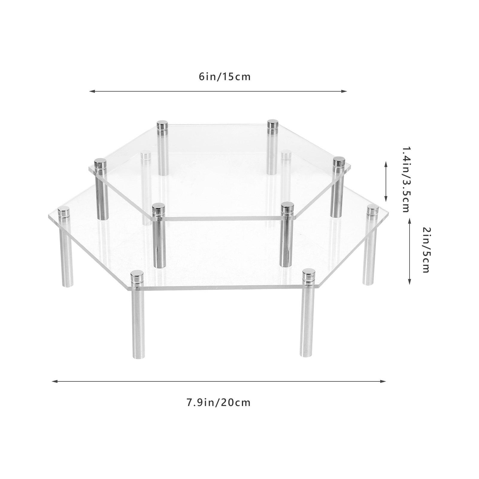 1Set Acrylic Cake Stand Clear Display Rack Multi Tier Cupcake Wedding Dessert Display Shelf Buffet Food Riser Organizer