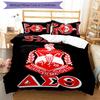 3pcs Custom Name Delta Sigma Theta Bedding Set Duvet Cover Closure Includes 1 Duvet Cover & 2 Pillowcases for All Seasons Bedroom Decor