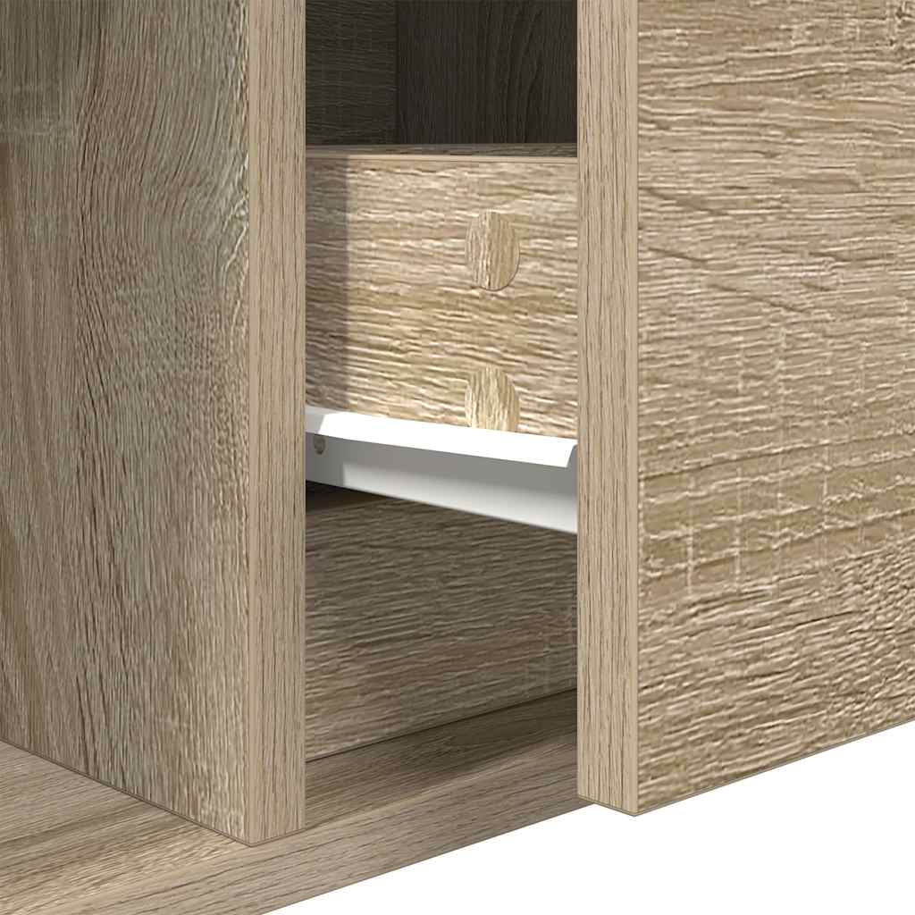 TV Cabinets 2 pcs Sonoma Oak 60 x 31 x 25.5 cm Engineered Wood
