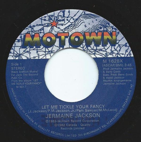 

7inch Record JERMAINE JACKSON Let Me Tickle Your Fancy Maybe Ne M1628X Motown 1982 Canada SoulFunk Used