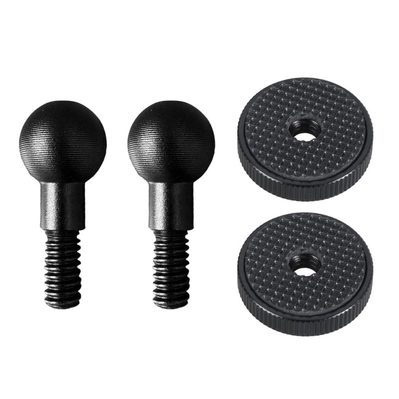 

2Pieces 15mm Ball Head To 1/4 Screw Adapter Aluminum Alloy Washers Pad For Action Camera Accessories 33mm Length 1