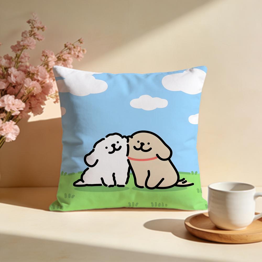 

Hot LLine Puppier Cushion Cover Stylish Washable Pillow Cover Ideal for Couch Bedroom Car Decoration 30X30cm