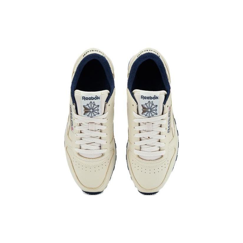 Reebok Classic Leather Retro Casual Low-Top Running Shoes Unisex sneaker Off-White 100033724