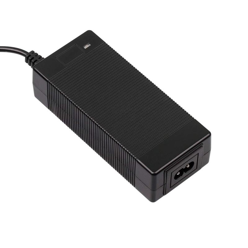 36V 2A Lithium-Batterieladegerät für 42V 2A 10er-Serie Li-Ionen-Akkupack Geräuschloses Ladegerät DC 5.5*2.1MM Stecker 3P GX12 Stecker DC 8MM