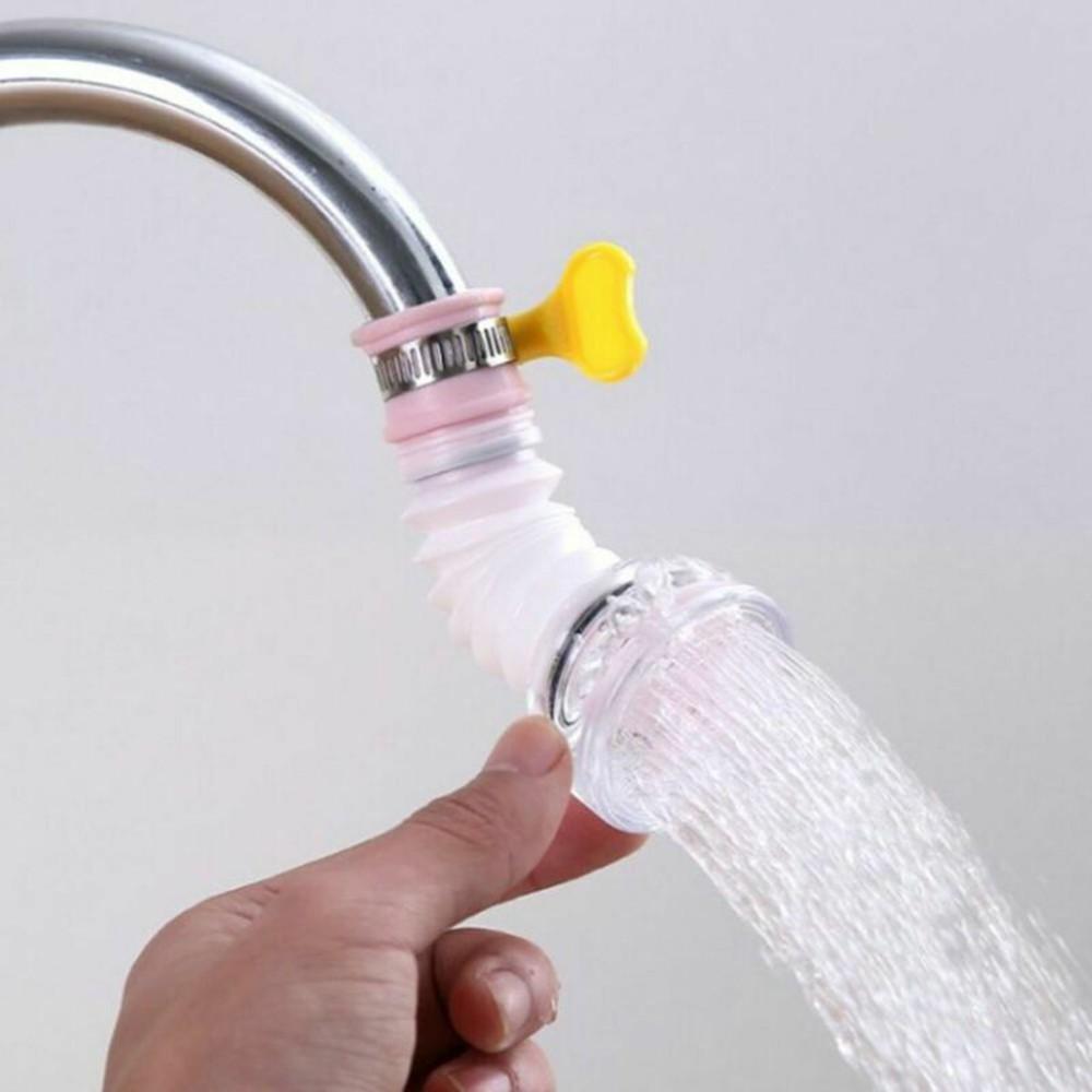 1Pc Telescopic Rotating Faucet Kitchen Splashproof Tap Head Water Filter Nozzle