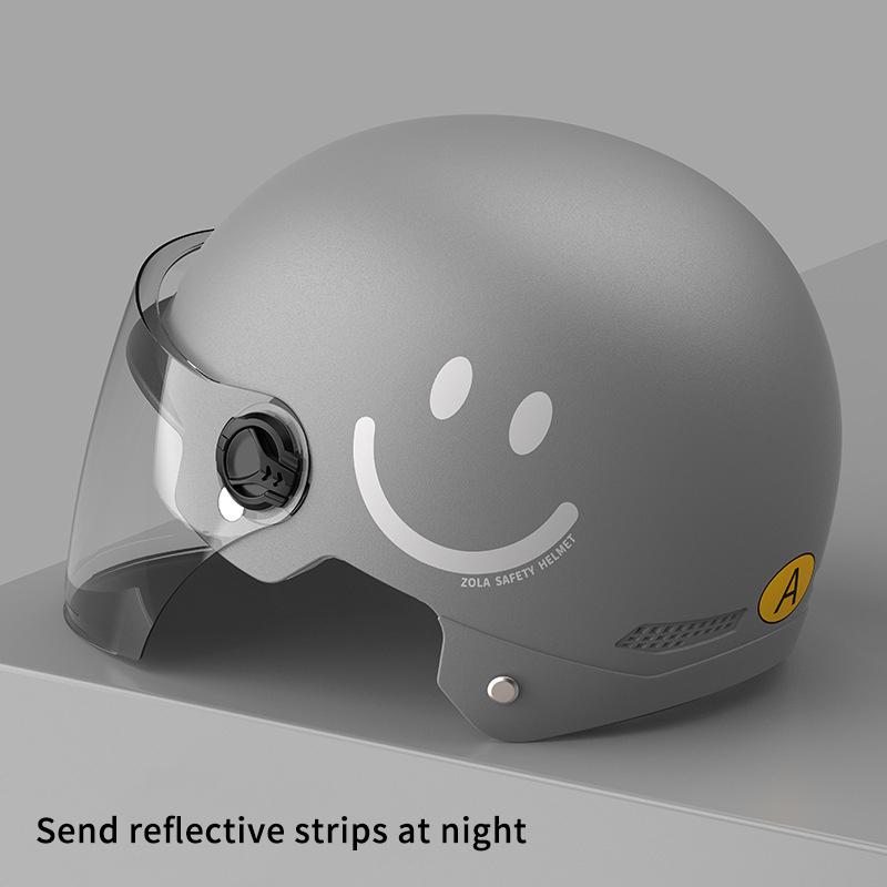 1 Piece Battery Motorcycle Summer Universal Four-Season Sun Protection Safety Helmet Half Helmet Electric Car Women'S Helmet