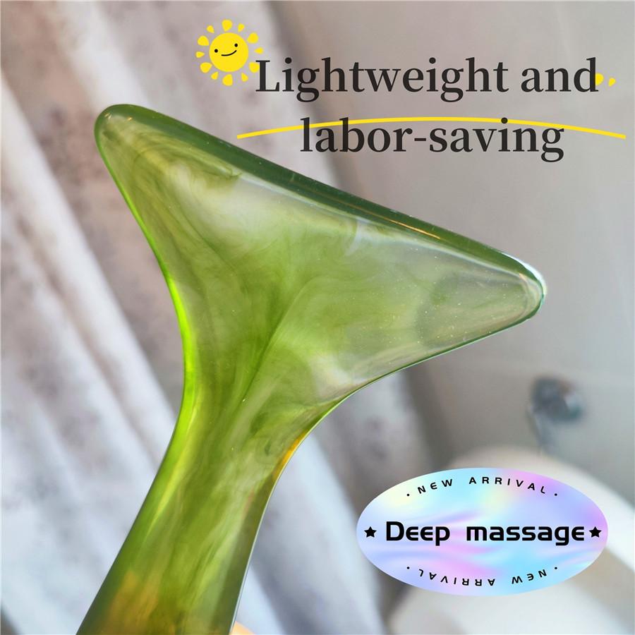 Gua Sha Facial Tool, Gua Sha Massage Tool, Lymphatic Detoxification Massage Gua Sha Board for Face, Eyes, Neck, Body
