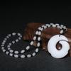 Versatile Jade-Style Lucky Pendant Necklace for Men and Women